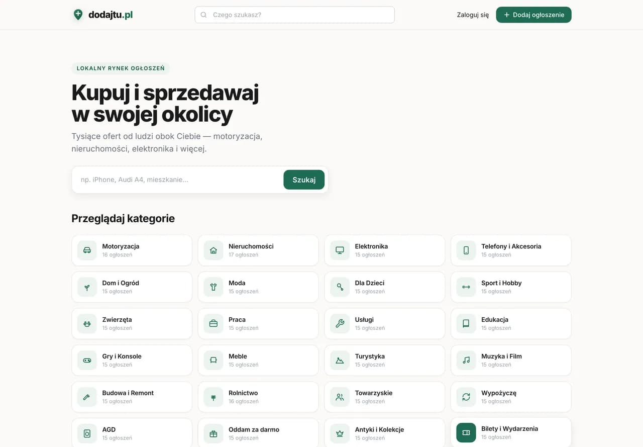 dodajtu.pl — realizacja Grey Creative